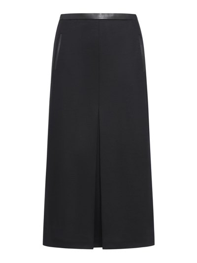Shop Saint Laurent Skirt In Noir