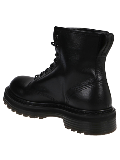 Premiata Lace-up Ankle Boots Volanato In Nero