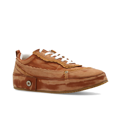 Shop Loewe Deconstructed Sneakers In Brown