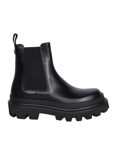 Shop Dolce & Gabbana Chelsea Boot In Black