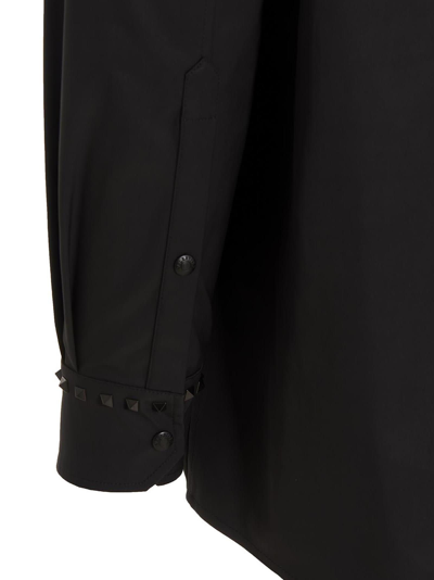Shop Valentino Rockstud Jacket In Black