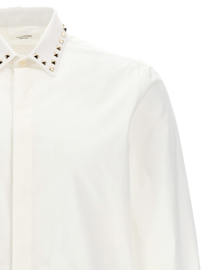 Shop Valentino Rockstud Untitled Shirt In White