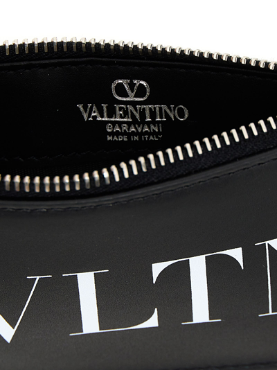 Shop Valentino Garavani Vltn Card Holder In White/black