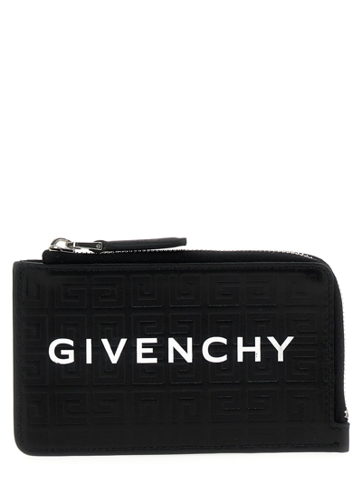 Shop Givenchy G-cut Cardholder In White/black