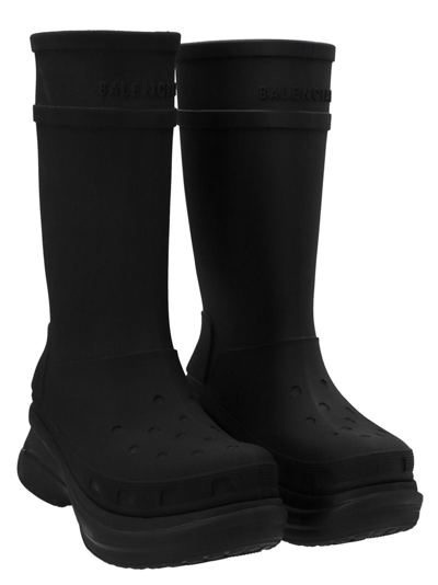 Shop Balenciaga X Crocs Boots In Black