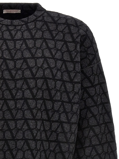 Shop Valentino Toile Iconographe  Sweater In Black