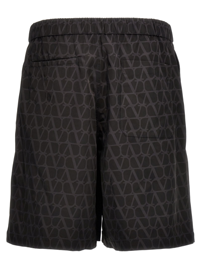 Shop Valentino Toile Iconographe  Bermuda Shorts In Black