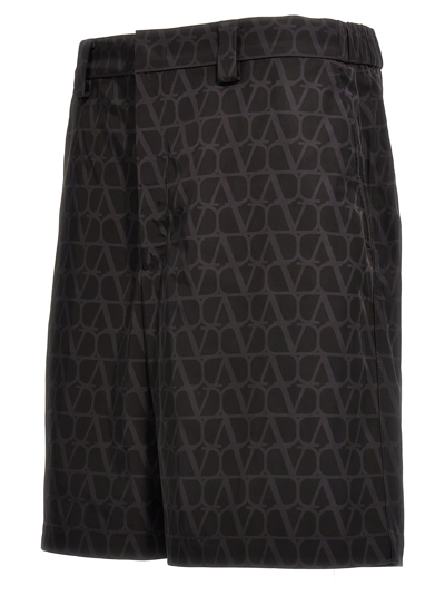Shop Valentino Toile Iconographe  Bermuda Shorts In Black