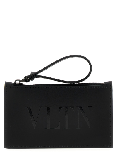 Shop Valentino Garavani Vltn Cardholder In Black