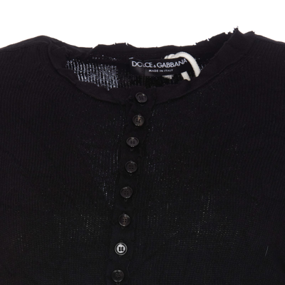 Shop Dolce & Gabbana Serafino Sweater In Black