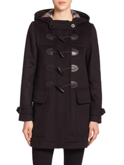 Shop Burberry Finsdale Wool Toggle Coat In New Camel