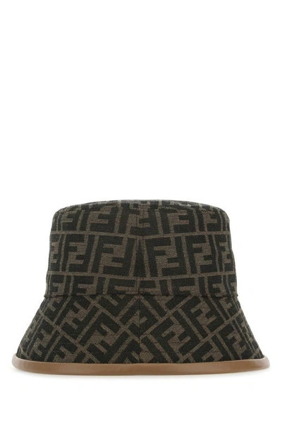 Shop Fendi Man Embroidered Polyester Blend Bucket Hat In Multicolor