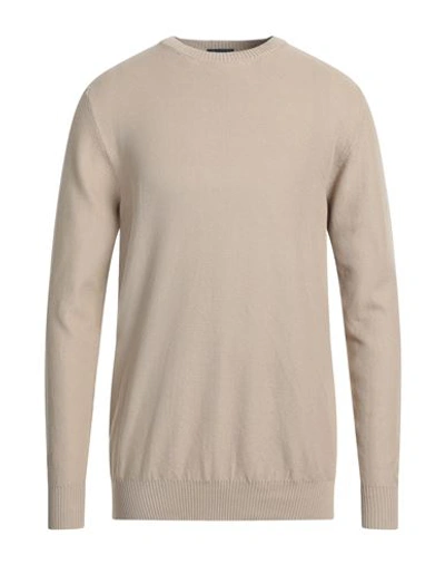 Shop Drumohr Man Sweater Sand Size 40 Cotton In Beige