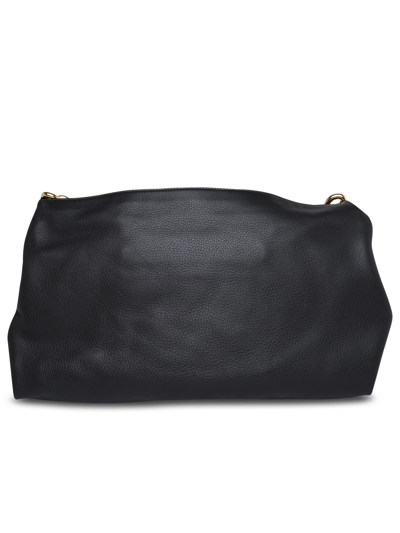 Shop Khaite Woman Clara Black Leather Bag