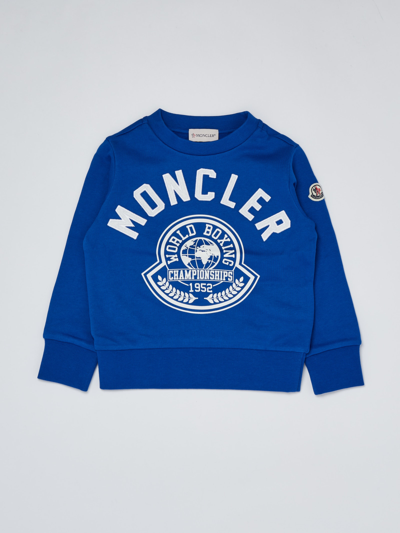 Shop Moncler Sweatshirt Sweatshirt In Royal