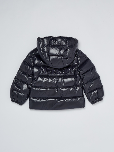 Shop Moncler Anand Down Jacket In Blu-bianco