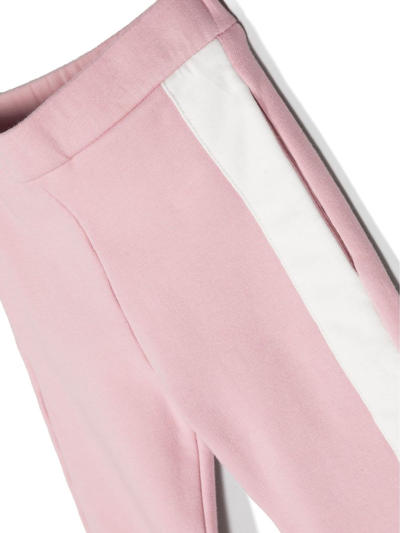 Shop Moncler Pink Stretch-cotton Tracksuit Set In Rosa