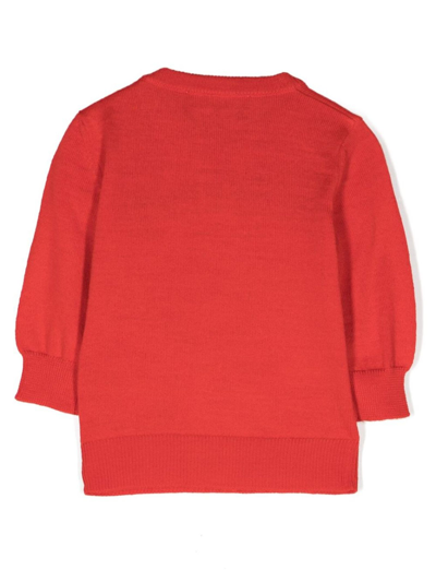 Shop Dsquared2 Red Wool Blend Jumper In Rosso