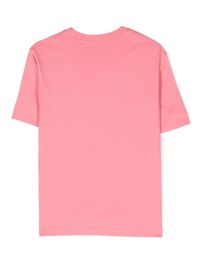 Shop Marni T-shirt Con Stampa In Pink