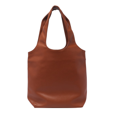 Shop Apc Ninon Tote Bag In Brown