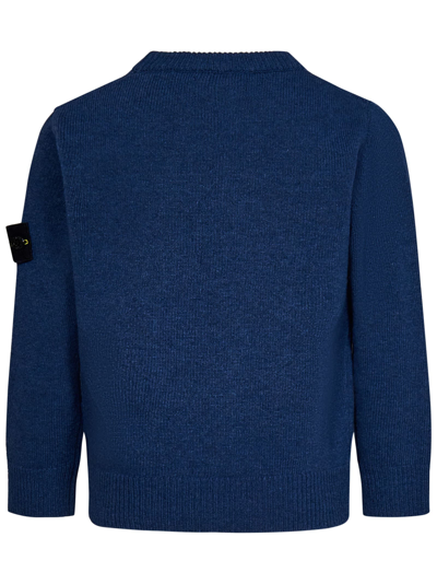 Shop Stone Island Junior Sweater In Blue