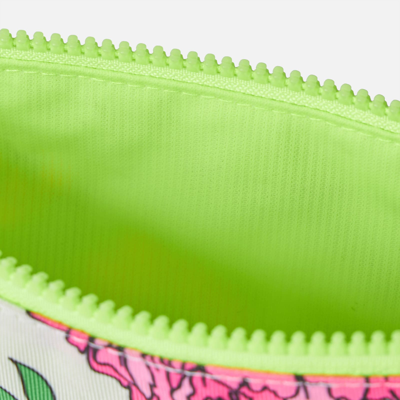 Mc2 Saint Barth Pareasy Nylon Pochette With Flower Print In Multicolor
