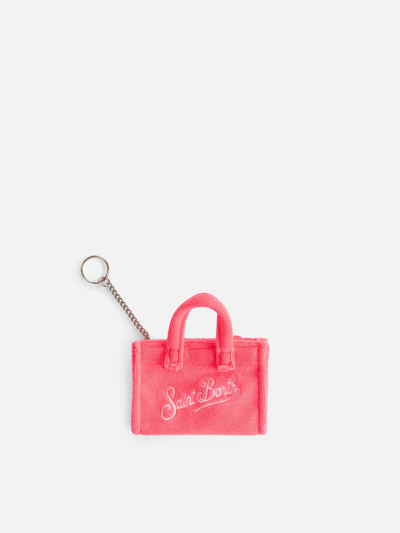 Shop Mc2 Saint Barth Fluo Pink Terry Key Holder