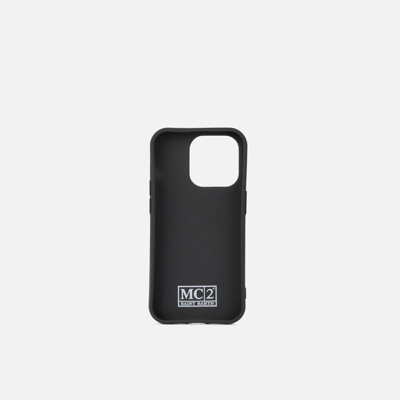 Mc2 Saint Barth Cover For Iphone 14 Pro With Bandanna Print In Fluo