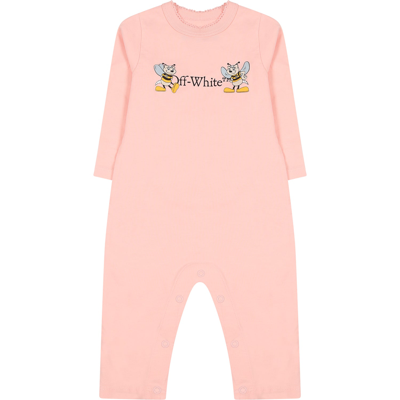 Shop Off-white Pink Set For Baby Boy