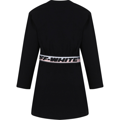 Shop Off-white Black Dress For Girl