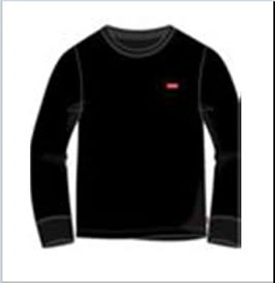 Levi's Black T-shirt For Kids With Patch Logo In Black