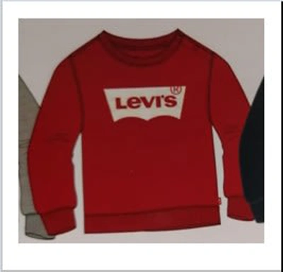 Shop Levi's Red Sweatshirt For Baby Kids With Logo