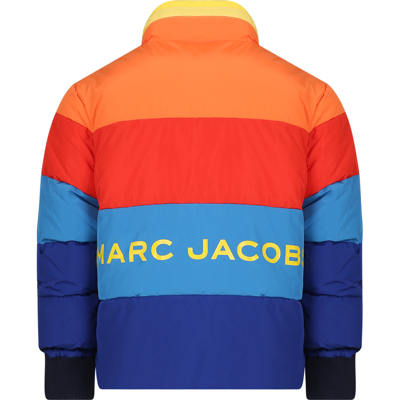 Shop Little Marc Jacobs Multicolor Padded Jacket For Boy