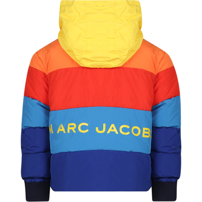 Shop Little Marc Jacobs Multicolor Padded Jacket For Boy