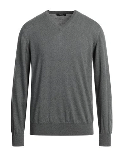Alpha Massimo Rebecchi Man Sweater Grey Size 48 Wool In Grey