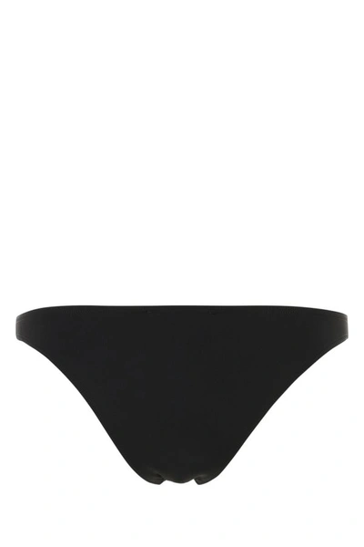Shop Prada Woman Black Stretch Re-nylon Bikini Bottom