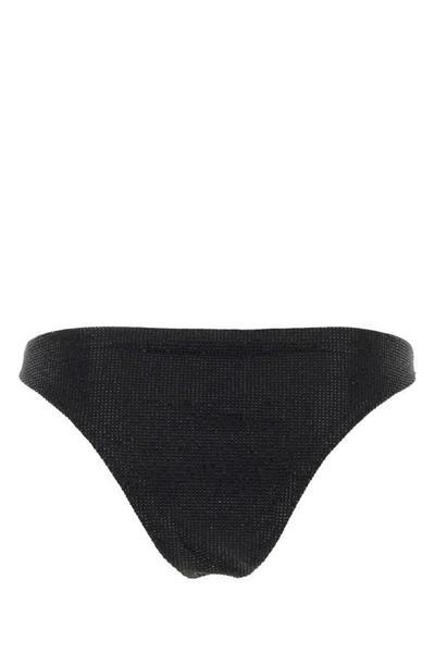 Shop Prada Woman Black Stretch Re-nylon Bikini Bottom