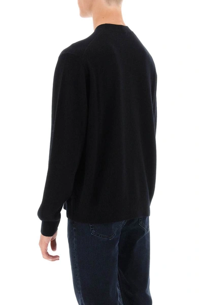 Shop Acne Studios Responsible Wool Sweater In Black
