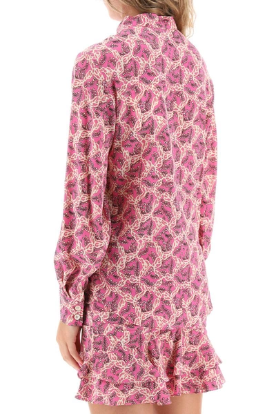 Shop Isabel Marant Ilda Silk Shirt With Paisley Print In Blue