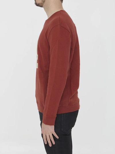 Shop Saint Laurent "24 " Sweatshirt In Red