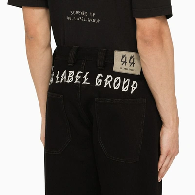 Shop 44 Label Group Denim 5-pocket Jeans In Black