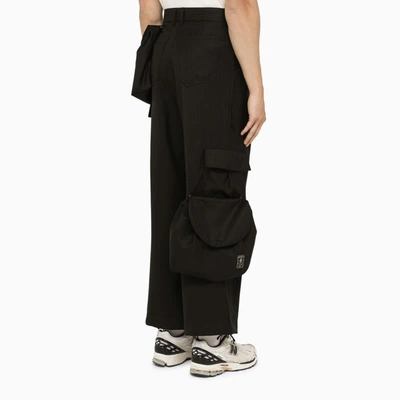 Shop Ader Error Cargo Trousers In Black