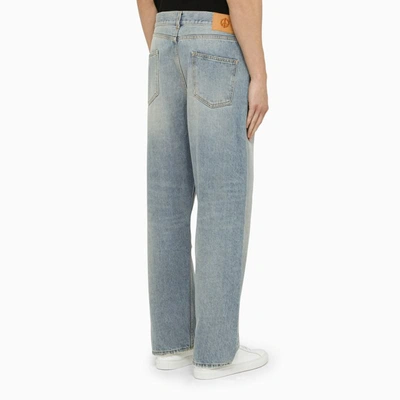 Shop Alanui Light Washed Jeans In Blue
