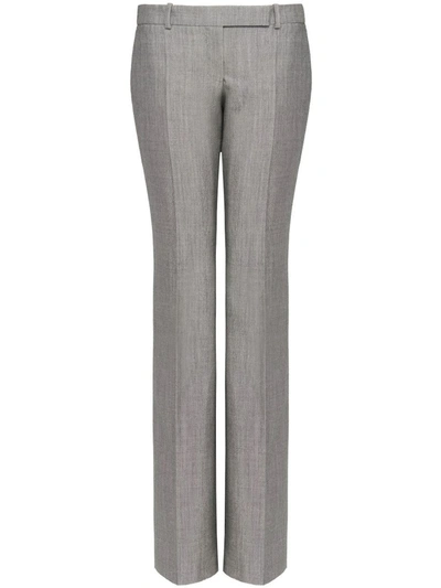 Shop Alexander Mcqueen Bootcut Trousers In Grey