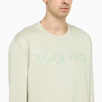 Shop Alexander Mcqueen Opal Crewneck Sweatshirt In White