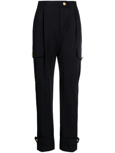 Shop Alexander Mcqueen Tapered Cargo Trousers In Blue
