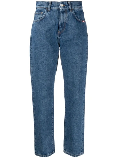 Shop Amish High-rise Lizzie Jeans In Blue