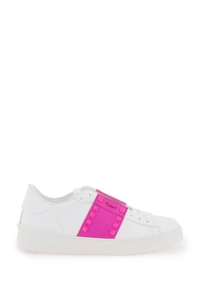 Shop Valentino Garavani 'rockstud Untitled' Sneakers In Multicolor