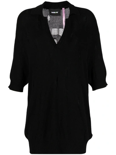 Shop Barrow Distressed-effect Polo Shirt In Black