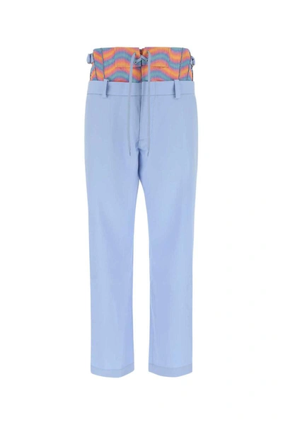 Shop Bluemarble Pants In Light Blue